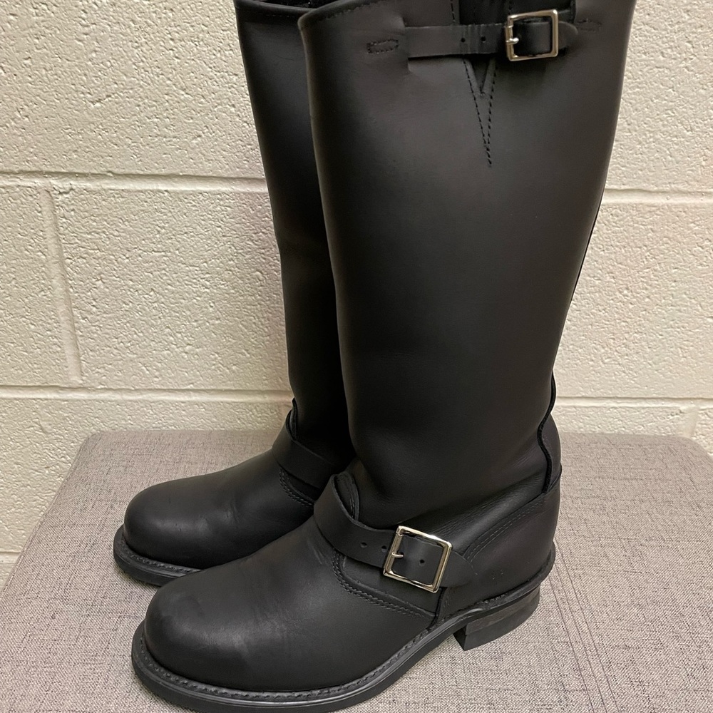FRYE Tall Engineer Gaucho Motorcycle Riding Boots USA 77555 Womens US 9 M